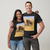 T-shirt Frederic Remington - Indiens simulant le bison (Unisexe)