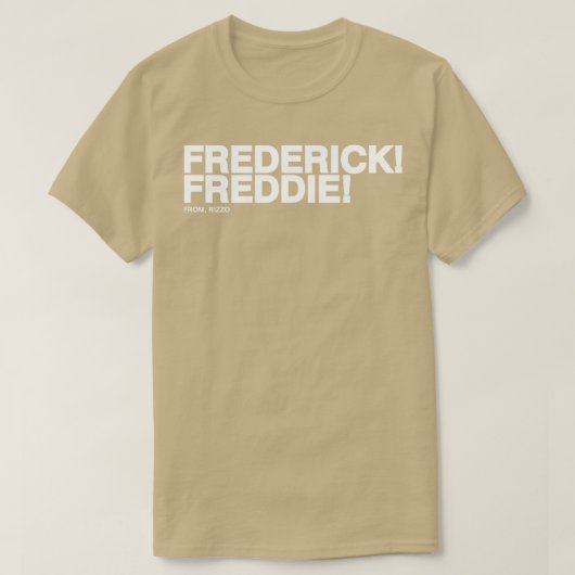 T-shirt Frederick Freddie Frederick Freddie De Rizzo Whi (Design devant)