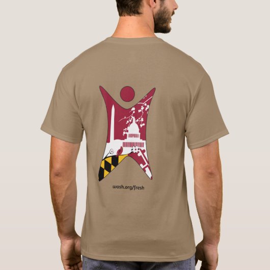 T-shirt Frederick Secular Humanists logo complet (Dos)