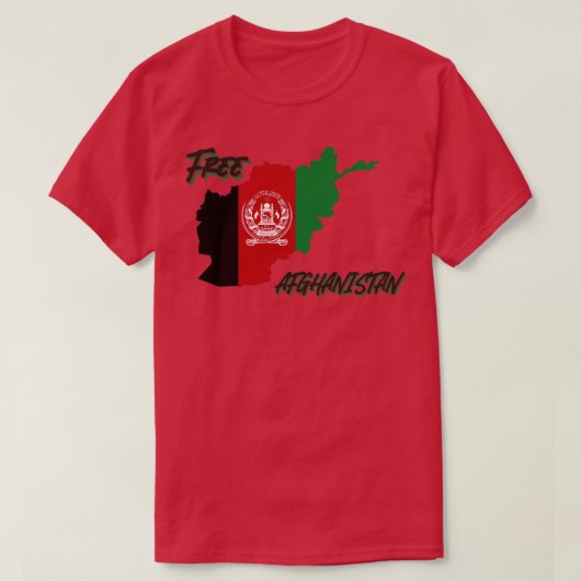 T-shirt Free Afghanistan (Design devant)