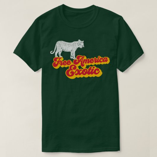 T-shirt Free America Exotic2 (Design devant)