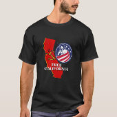 T-shirt Free California Conservative USA Patriot for Freed (Devant)