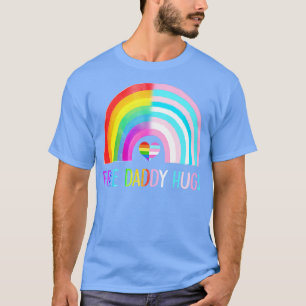 T-shirt Free Daddy Hugs Gay pride LGBTQ LGBT Rainbow Faune