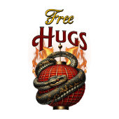 T-shirt Free Hugs Boa Constrictor
