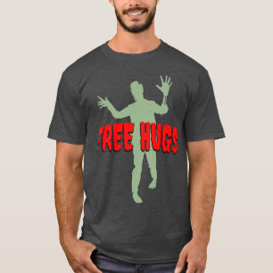 T-shirt Free Hugs Funny Zombie fête d'Halloween