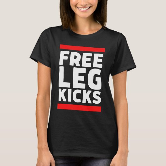 T-shirt Free Leg Kicks MMA Jiu Jitsu and Judo Fighter (Devant)