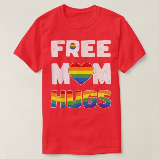 T-shirt Free Mama Hugs Pride LGBT (Design devant)