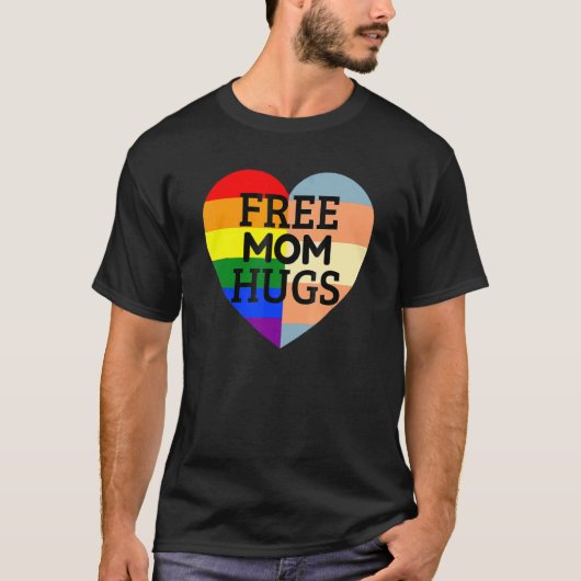 T-shirt Free Maman Hugs Inclusive Fierté Lgbtqia Costume F (Devant)