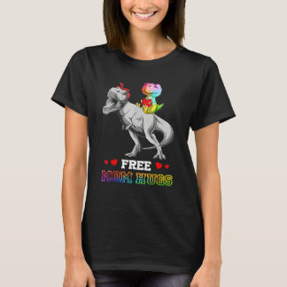 T-shirt Free Mom Hugs Dinosaurus LGBT LGBTQ Pride Month Mo