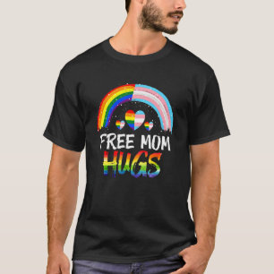 T-shirt Free Mom Hugs Fiers Maman Lgbt Drapeau Gay Lesbian