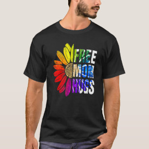 T-shirt Free Mom Hugs Gay pride Lgbt Daisy Rainbow Flower