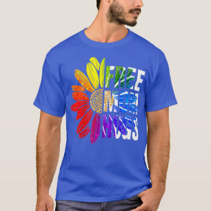 T-shirt Free Mom Hugs Gay pride LGBT Daisy Rainbow Flower