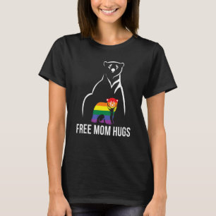 T-shirt Free Mom Hugs Gay pride Lgbt Rainbow Women