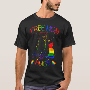 T-shirt Free Mom Hugs Lgbt Cat Gay pride Rainbow