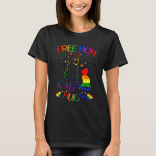 T-shirt Free Mom Hugs Lgbt Cat Gay pride Rainbow 1