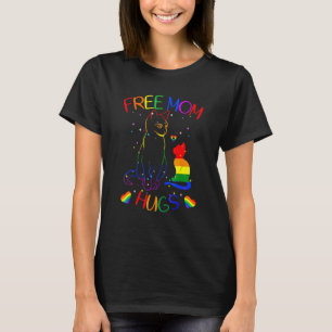 T-shirt Free Mom Hugs Lgbt Cat Gay pride Rainbow 1