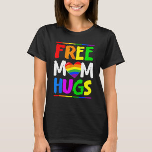 T-shirt Free Mom Hugs LGBT LGBTQ Prith Mois Rainbow Mom S