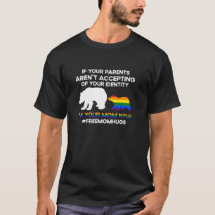 T-shirt Free Mom Hugs Lgbt Pride Funnys Mama Bear Lgbt Mon