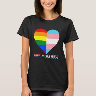 T-shirt Free Mom Hugs Lgbt Pride Transgenre Rainbow Flag