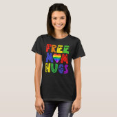 T-shirt Free Mom Hugs Pride Libre Maman Hugs Rainbow Gay P (Devant entier)