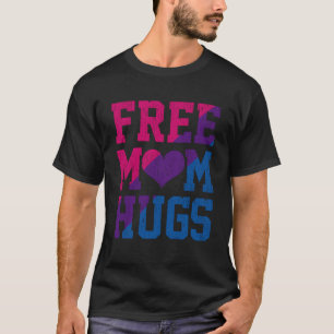 T-shirt Free Mom Hugues HEART Bisexual LGBT