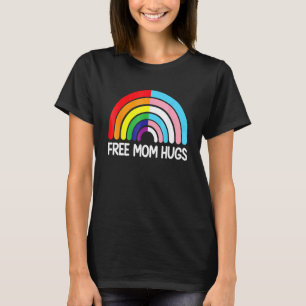 T-shirt Free Mom Hugues Rainbow Transgender Drapeau Lgbtq 