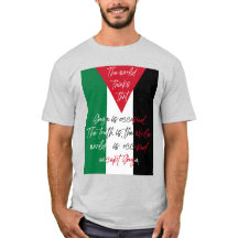 T-shirt 'Free Palestina' - Red Gaza T-shirt