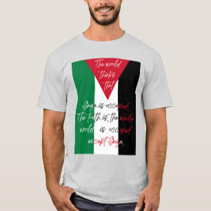 T-shirt 'Free Palestina' - Red Gaza T-shirt