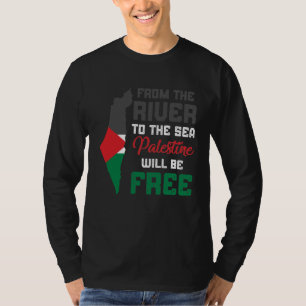 T-shirt Free Palestine end Israel Occupation flag