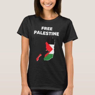 T-shirt Free Palestine Freedom Pays Drapeau Gaza Ville