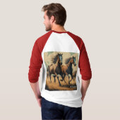 T-shirt Free Spirits Run Wild & rider amants. (Dos entier)