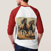 T-shirt Free Spirits Run Wild & rider amants. (Dos)