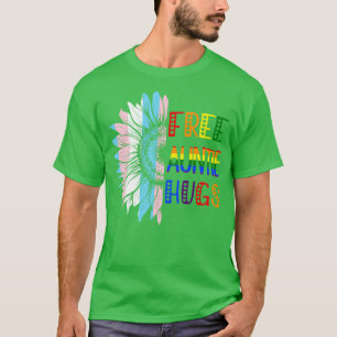 T-shirt Free Tante Hugs LGBT LGBTQ Gay pride Rainbow Sunf