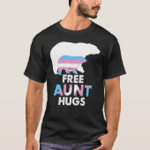 T-shirt Free Tante Hugs Transgenre Rainbow Bear LGBT Pride (Devant)