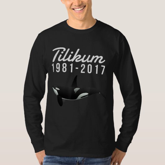 T-shirt Free Tilikum Save Orca Killer Whale (Devant)