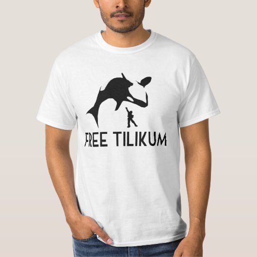 T-shirt Free Tilikum Save Orca Killer Whale (Devant)