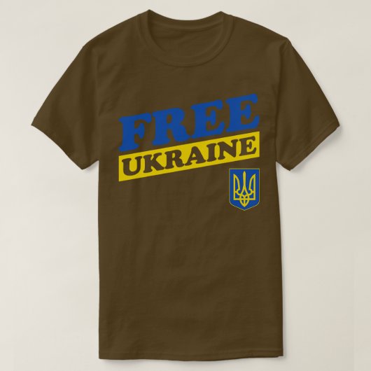 T-shirt Free Ukraine (Design devant)