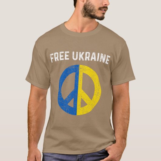 T-shirt Free Ukraine I Stand With Ukraine Support Ukraine (Devant)