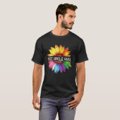 T-shirt Free Uncle Hugs LGBTQ LGBT Pride Daisy Rainbow Flo (Devant entier)