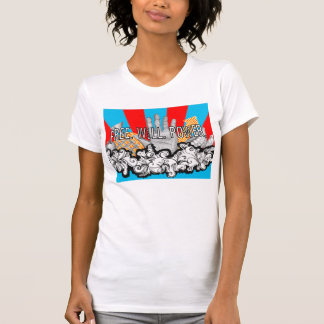 T-shirt free.will.power : chemise de dames de Justin