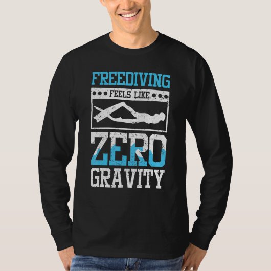T-shirt Freediving feels like zero gravity (Devant)
