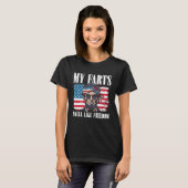 T-shirt Freedom American Flag 4th Of July Independence Abe (Devant entier)