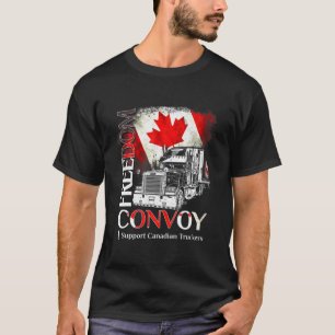 T-shirt Freedom Convoy 2022 I Support Canadian Truckers Ca