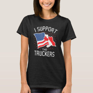 T-shirt Freedom Convoy 2022 I Support The Canadian Trucker