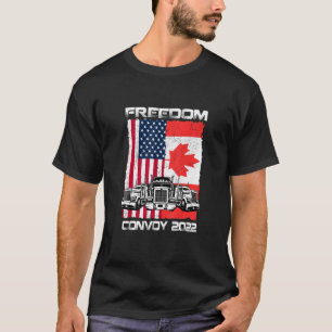 T-shirt Freedom Convoy 2022 Soutien des camionneurs canadi