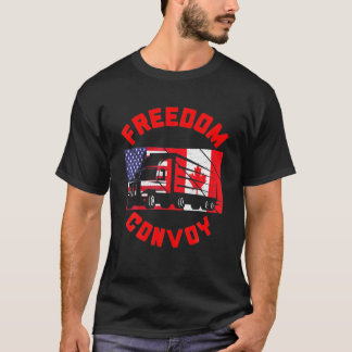 T-shirt Freedom Convoy 2022 Soutien Mand de camionneurs ca