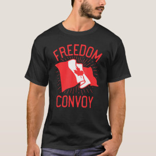 T-shirt Freedom Convoy 2022 Truckers Usa America Canada Fl