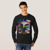 T-shirt Freedom Eagle 4th Of July American Veteran (Devant entier)