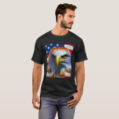 T-shirt Freedom Eagle 4th Of July American Veteran (Devant entier)