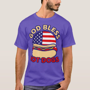 T-shirt Freedom Hot Dog mème été Snack Patriotic Mats